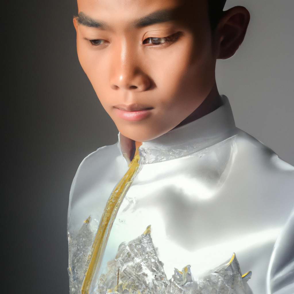 Fotografía de boda elegante con pareja en luz dorada, foto generada